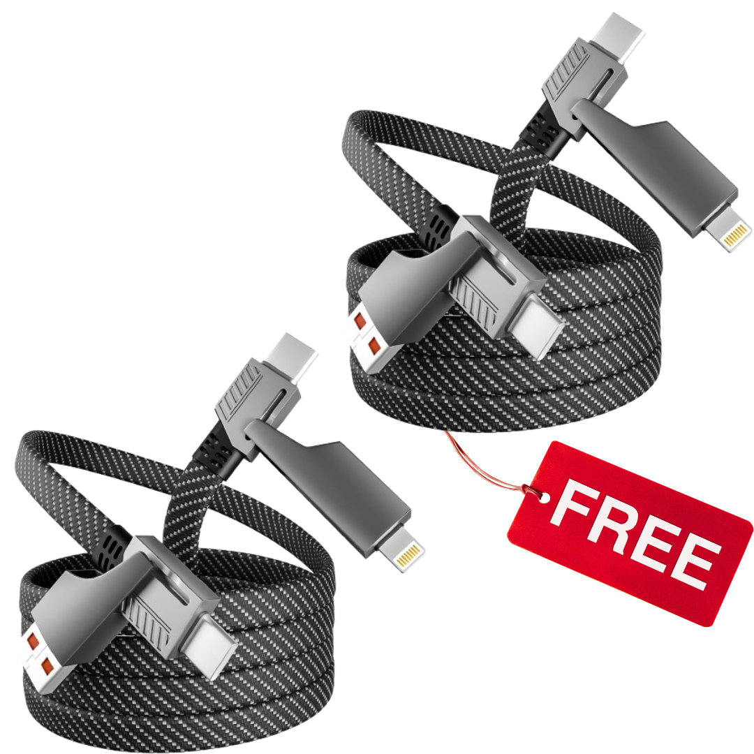 4 In 1 Fast Charging Cable l Long Charger 1.2metres