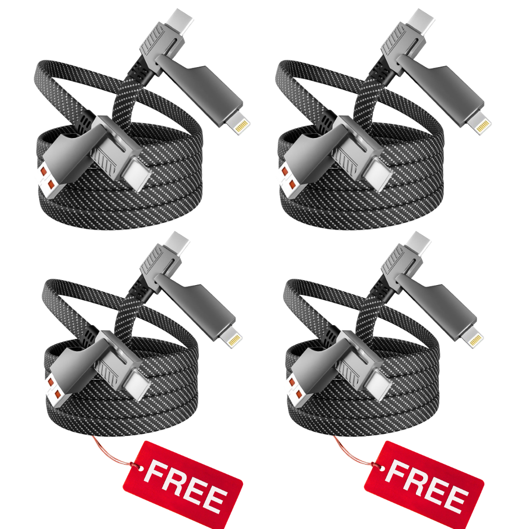 4 In 1 Fast Charging Cable l Long Charger 1.2metres